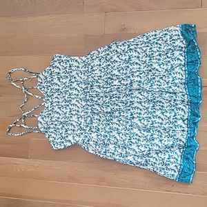 Griffin Paris Rayon Mini Tunic Dress Strappy‎ Tank A Line Large